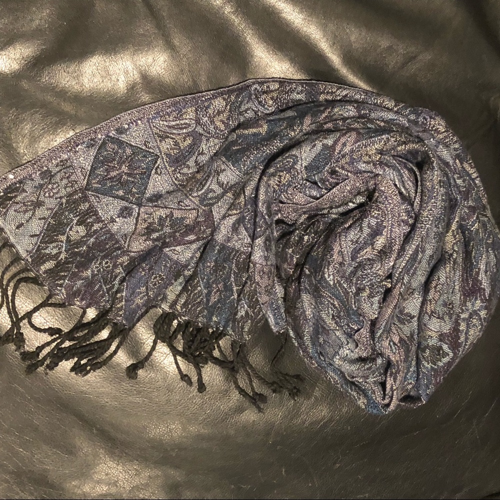 Blue/gray Pashmina